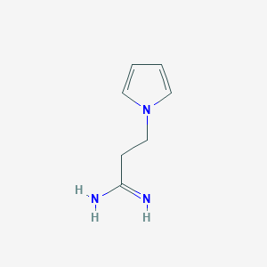 molecular formula C7H11N3 B2425961 3-Pyrrol-1-yl-propionamidine CAS No. 885953-90-2