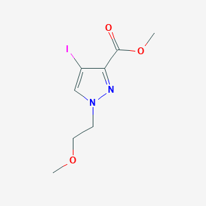 molecular formula C8H11IN2O3 B2425998 Methyl 4-iodo-1-(2-methoxyethyl)pyrazole-3-carboxylate CAS No. 1354704-41-8