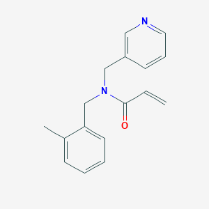 molecular formula C17H18N2O B2426001 N-[(2-Methylphenyl)methyl]-N-(pyridin-3-ylmethyl)prop-2-enamide CAS No. 2411306-74-4