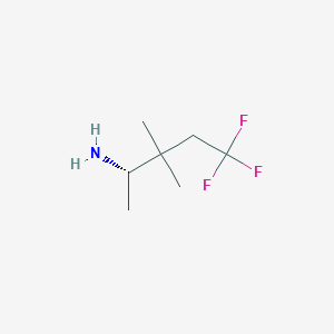 molecular formula C7H14F3N B2426008 (2S)-5,5,5-Trifluoro-3,3-dimethylpentan-2-amine CAS No. 2248202-00-6