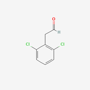molecular formula C8H6Cl2O B2426010 (2,6-Dichlorophenyl)acetaldehyde CAS No. 20973-90-4; 2642-63-9