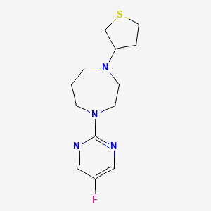 molecular formula C13H19FN4S B2426012 1-(5-Fluoropyrimidin-2-yl)-4-(thiolan-3-yl)-1,4-diazepane CAS No. 2379950-85-1