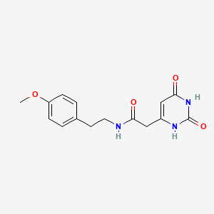 molecular formula C15H17N3O4 B2426025 2-(2,4-dioxo-1H-pyrimidin-6-yl)-N-[2-(4-methoxyphenyl)ethyl]acetamide CAS No. 868229-01-0