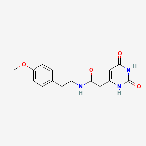 2-(2,6-dioxo-1,2,3,6-tetrahydropyrimidin-4-yl)-N-[2-(4-methoxyphenyl)ethyl]acetamide