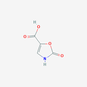 molecular formula C4H3NO4 B2426043 2-Hydroxy-1,3-Oxazol-5-carbonsäure CAS No. 1407858-88-1