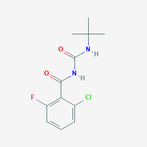 molecular formula C12H14ClFN2O2 B2426046 N-(tert-butylcarbamoyl)-2-chloro-6-fluorobenzamide CAS No. 218456-50-9