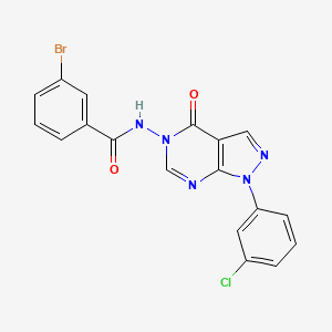 3-bromo-N-(1-(3-chlorophenyl)-4-oxo-1H-pyrazolo[3,4-d]pyrimidin-5(4H)-yl)benzamide