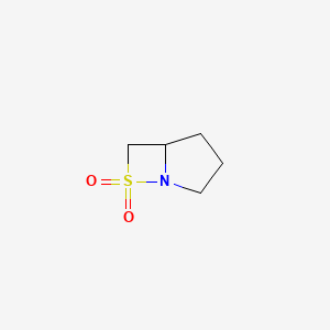 molecular formula C5H9NO2S B2426087 1-Aza-7-thia(VI)bicyclo[3.2.0]heptane-7,7-dione CAS No. 121444-53-9