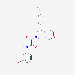 N1-(3-fluoro-4-methylphenyl)-N2-(2-(4-methoxyphenyl)-2-morpholinoethyl)oxalamide