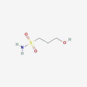 molecular formula C3H9NO3S B2426109 3-Hydroxypropane-1-sulfonamide CAS No. 132115-62-9