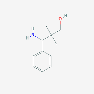 molecular formula C11H17NO B2426120 3-Amino-2,2-dimethyl-3-phenylpropan-1-ol CAS No. 156258-39-8; 156406-42-7; 83900-03-2