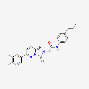 N-(4-butylphenyl)-2-[6-(3,4-dimethylphenyl)-3-oxo-2H,3H-[1,2,4]triazolo[4,3-b]pyridazin-2-yl]acetamide