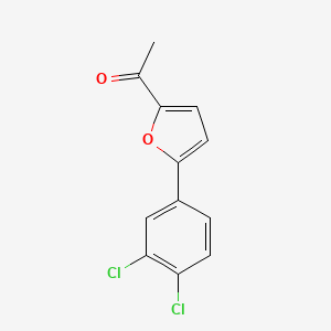 B2426124 1-[5-(3,4-Dichlorophenyl)furan-2-yl]ethanone CAS No. 59522-69-9