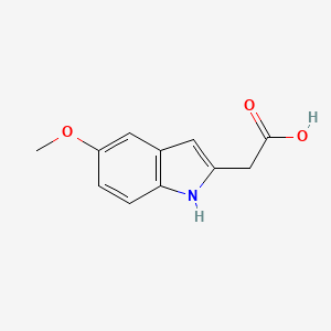 molecular formula C11H11NO3 B2426128 1H-Indole-2-acetic acid, 5-methoxy- CAS No. 1018591-50-8