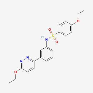 4-ethoxy-N-[3-(6-ethoxypyridazin-3-yl)phenyl]benzene-1-sulfonamide