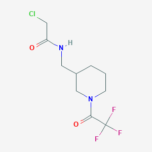 2-Chloro-N-[[1-(2,2,2-trifluoroacetyl)piperidin-3-yl]methyl]acetamide
