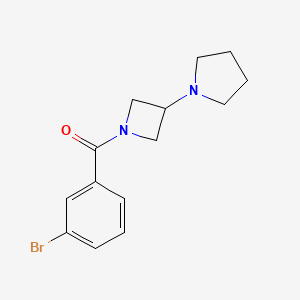 molecular formula C14H17BrN2O B2426164 (3-Bromophenyl)-(3-pyrrolidin-1-ylazetidin-1-yl)methanone CAS No. 2309184-63-0