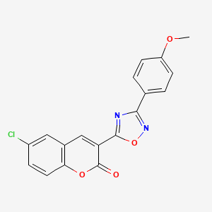 6-chloro-3-[3-(4-methoxyphenyl)-1,2,4-oxadiazol-5-yl]-2H-chromen-2-one