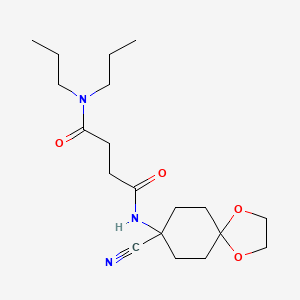 N'-{8-cyano-1,4-dioxaspiro[4.5]decan-8-yl}-N,N-dipropylbutanediamide