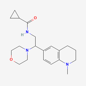 N-(2-(1-methyl-1,2,3,4-tetrahydroquinolin-6-yl)-2-morpholinoethyl)cyclopropanecarboxamide