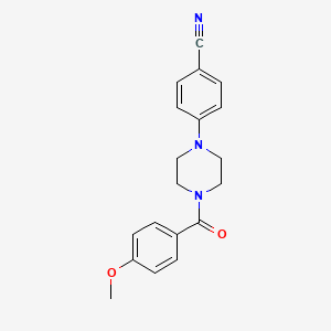 4-[4-(4-Methoxybenzoyl)piperazin-1-yl]benzonitrile