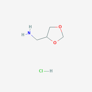 molecular formula C4H10ClNO2 B2426213 (1,3-Dioxolan-4-yl)methanamin-Hydrochlorid CAS No. 22195-50-2