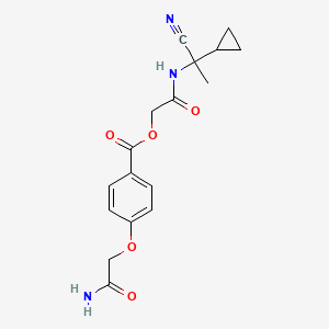 [2-[(1-Cyano-1-cyclopropylethyl)amino]-2-oxoethyl] 4-(2-amino-2-oxoethoxy)benzoate