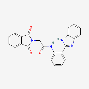N-(2-(1H-benzo[d]imidazol-2-yl)phenyl)-2-(1,3-dioxoisoindolin-2-yl)acetamide