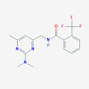 N-((2-(dimethylamino)-6-methylpyrimidin-4-yl)methyl)-2-(trifluoromethyl)benzamide