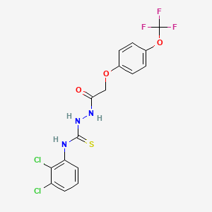 1-(2-(4-Trifluoromethoxyphenoxy)acetyl)-4-(2,3-dichlorophenyl)thiosemicarbazide