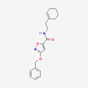 3-(benzyloxy)-N-(2-(cyclohex-1-en-1-yl)ethyl)isoxazole-5-carboxamide