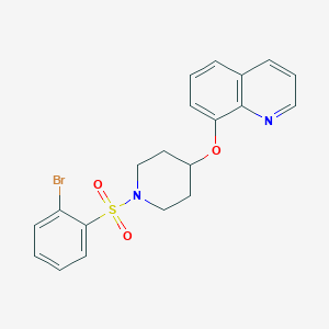 8-((1-((2-Bromophenyl)sulfonyl)piperidin-4-yl)oxy)quinoline