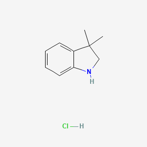 molecular formula C10H14ClN B2426266 3,3-二甲基-2,3-二氢-1H-吲哚盐酸盐 CAS No. 1231953-20-0