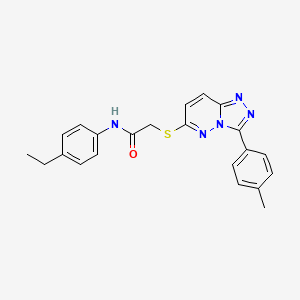N-(4-ethylphenyl)-2-((3-(p-tolyl)-[1,2,4]triazolo[4,3-b]pyridazin-6-yl)thio)acetamide