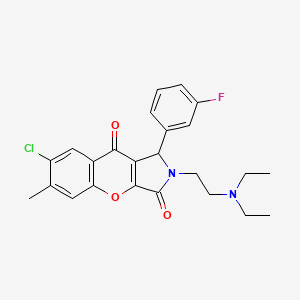 7-Chloro-2-(2-(diethylamino)ethyl)-1-(3-fluorophenyl)-6-methyl-1,2-dihydrochromeno[2,3-c]pyrrole-3,9-dione