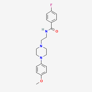 4-fluoro-N-(2-(4-(4-methoxyphenyl)piperazin-1-yl)ethyl)benzamide