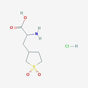 2-Amino-3-(1,1-dioxothiolan-3-yl)propanoic acid;hydrochloride