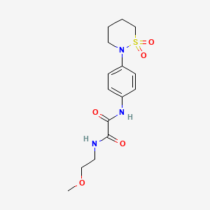 N'-[4-(1,1-dioxothiazinan-2-yl)phenyl]-N-(2-methoxyethyl)oxamide