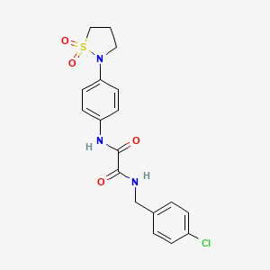 N1-(4-chlorobenzyl)-N2-(4-(1,1-dioxidoisothiazolidin-2-yl)phenyl)oxalamide