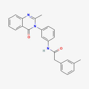 N-[3-(2-methyl-4-oxoquinazolin-3-yl)phenyl]-2-(3-methylphenyl)acetamide