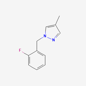 1-[(2-Fluorophenyl)methyl]-4-methylpyrazole