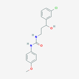 1-(3-(3-Chlorophenyl)-3-hydroxypropyl)-3-(4-methoxyphenyl)urea