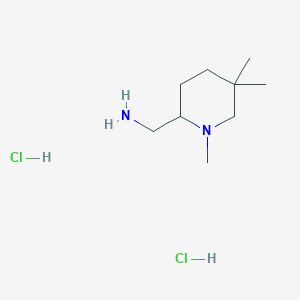 (1,5,5-Trimethylpiperidin-2-yl)methanamine dihydrochloride
