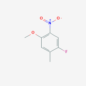 molecular formula C8H8FNO3 B2426397 1-Fluoro-4-methoxy-2-methyl-5-nitrobenzene CAS No. 182880-71-3