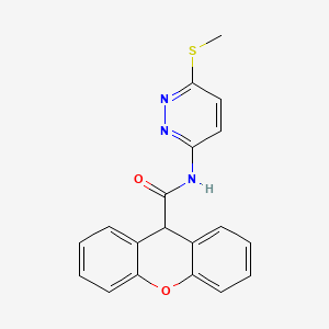 molecular formula C19H15N3O2S B2426404 N-(6-(methylthio)pyridazin-3-yl)-9H-xanthene-9-carboxamide CAS No. 1021253-01-9