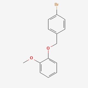 molecular formula C14H13BrO2 B2426405 4-Bromobenzyl-(2-methoxyphenyl)ether CAS No. 694445-18-6
