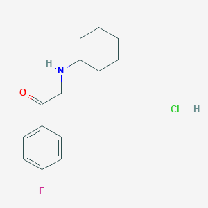 2-(Cyclohexylamino)-1-(4-fluorophenyl)ethanone;hydrochloride