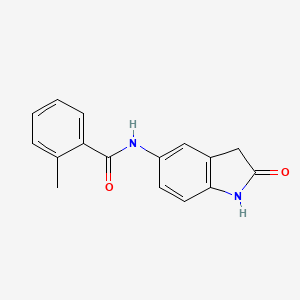 2-methyl-N-(2-oxoindolin-5-yl)benzamide