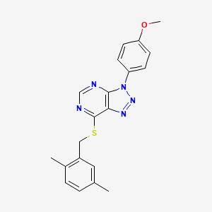 7-[(2,5-Dimethylphenyl)methylsulfanyl]-3-(4-methoxyphenyl)triazolo[4,5-d]pyrimidine