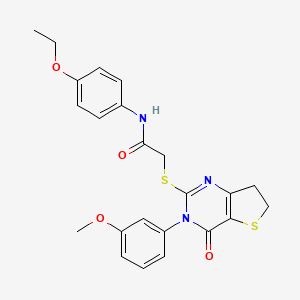 N-(4-ethoxyphenyl)-2-((3-(3-methoxyphenyl)-4-oxo-3,4,6,7-tetrahydrothieno[3,2-d]pyrimidin-2-yl)thio)acetamide